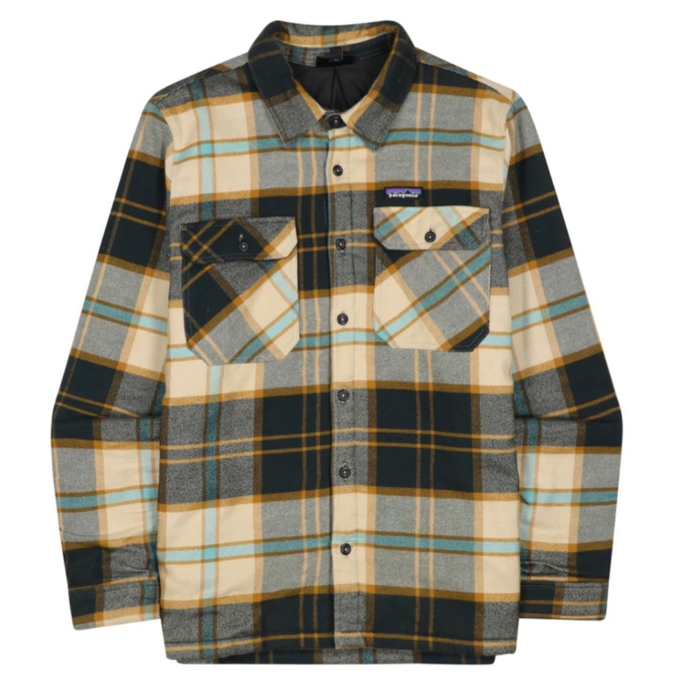 Patagonia Mens Fjord Insulated Flannel Jacket Size Large